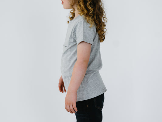 Kid's Crew Neck T-Shirt with Secret Pocket