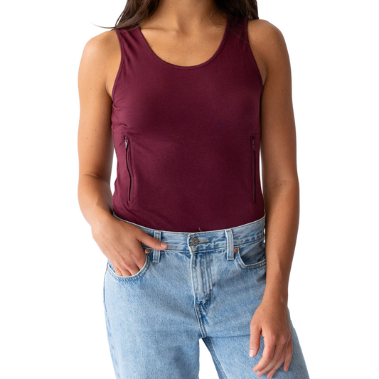 Women's Tank Top with Secret Pockets