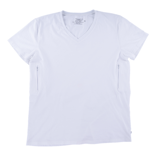 Women’s Relaxed Fit V-Neck Tee with Hidden Pockets