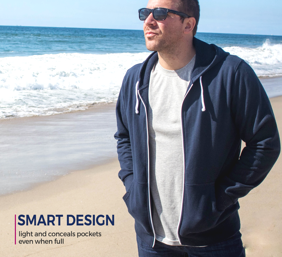 Hoodie with 2025 secret pocket