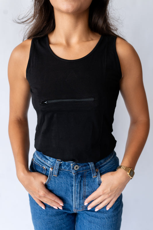 Women's Tank Top with Secret Pocket