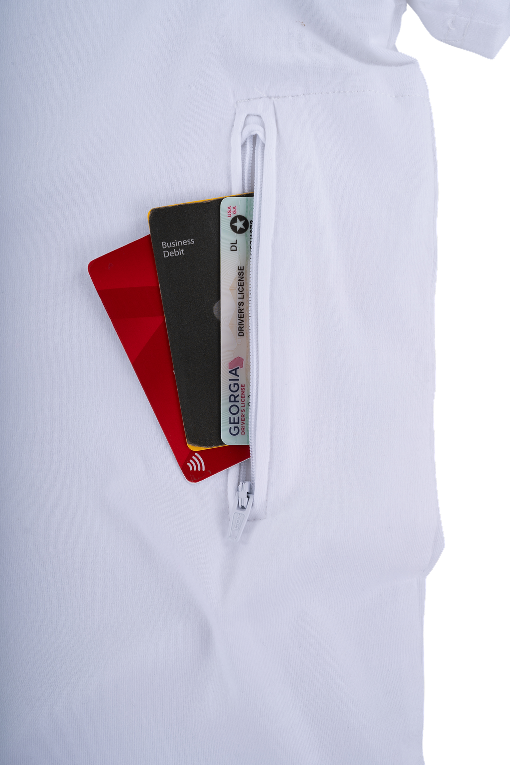 V-Neck T-shirt with 2 Hidden Pockets - PickPocket Proof