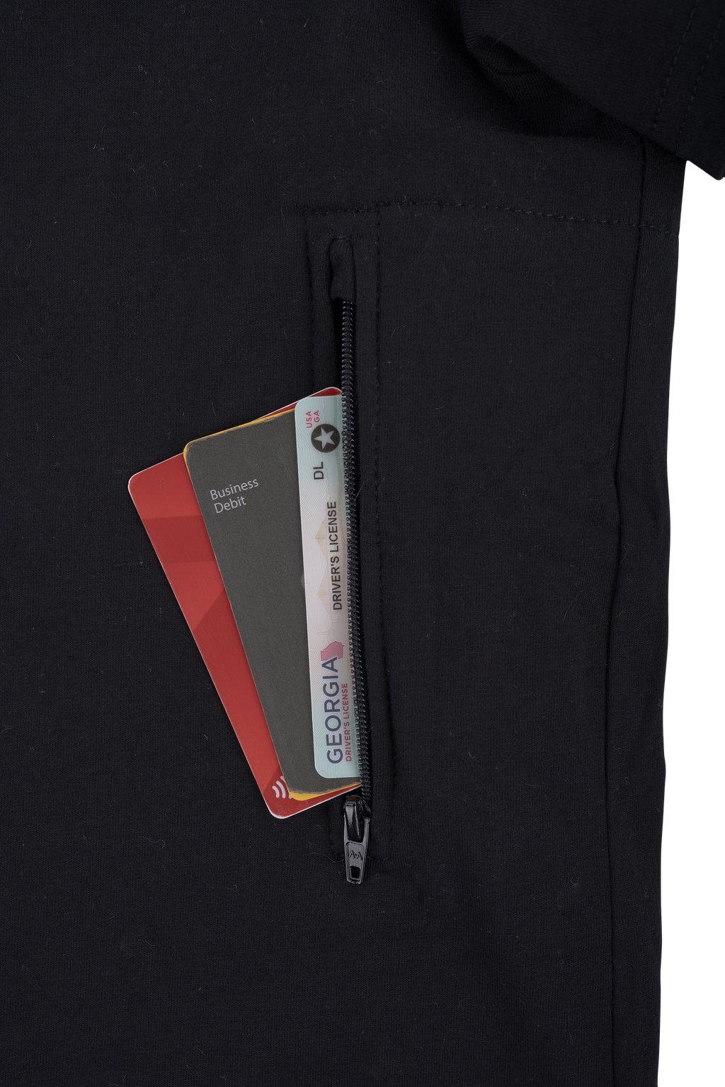 V-Neck T-shirt with 2 Hidden Pockets - PickPocket Proof