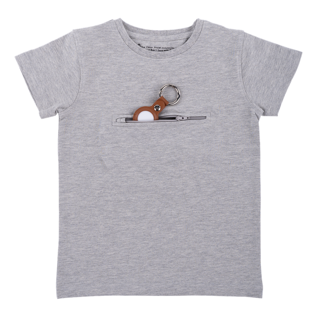 Kid's Crew Neck T-Shirt with Secret Pocket