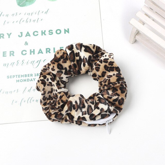 Velvet Scrunchie with Hidden Pocket
